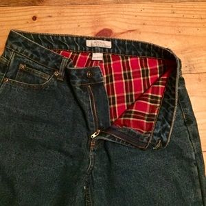 Natural Reflections flannel lined jeans
